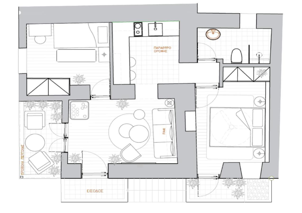 Appartement Ano Siroa à Áno Sýros Extérieur photo